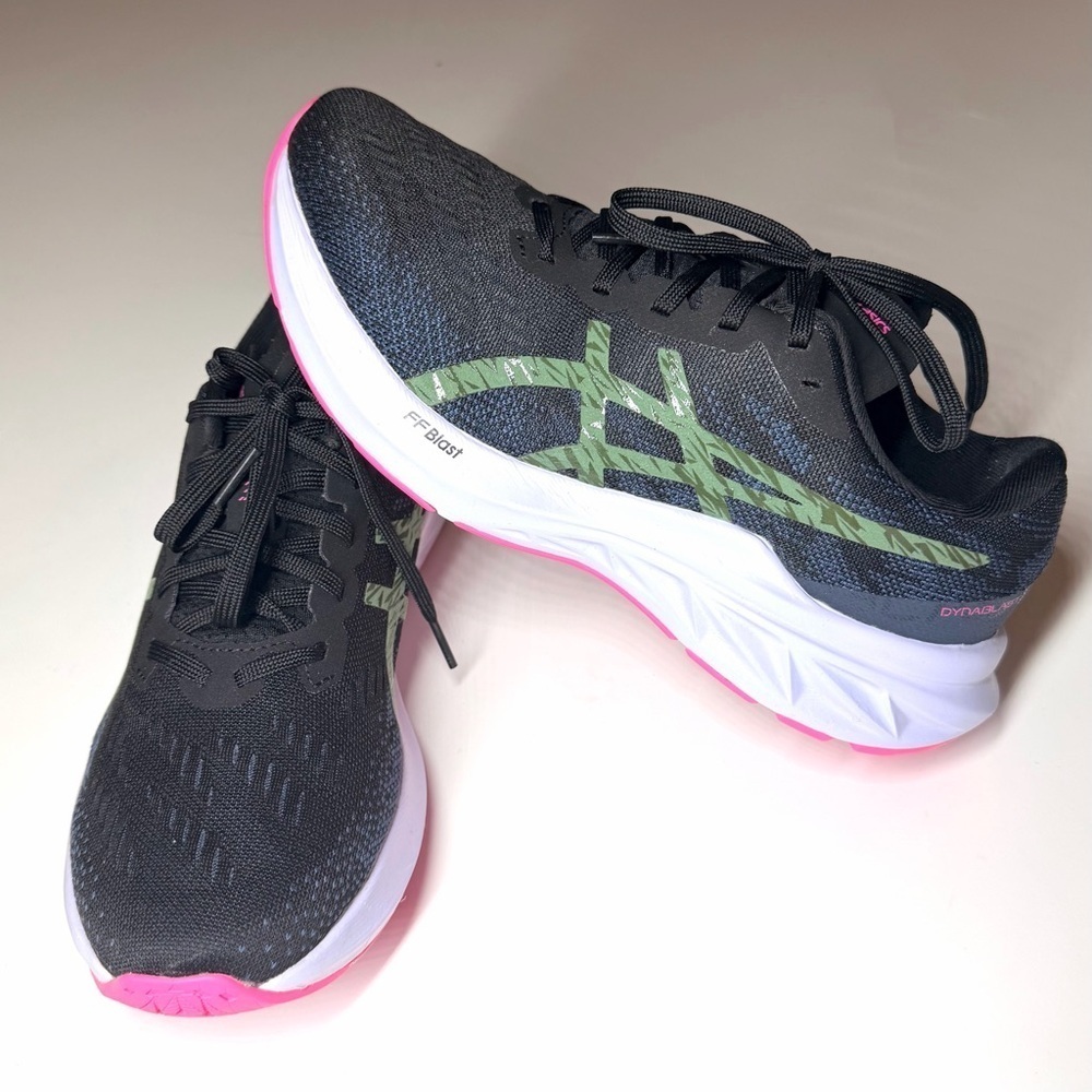 ASICS Women’s DynaBlast 3 Running Shoes Midnight Blue / White /Pink Size- 8.5 - Picture 6 of 9